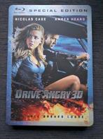 Te koop 3D Driving Angry BLU-RAY dvd Steelbook, Ophalen of Verzenden, Zo goed als nieuw, Horror