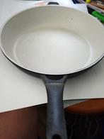 Keramische pan 28 cm Guss koekenpan steelpan Vlakke, Ophalen of Verzenden, Gebruikt, Rvs, Koekenpan of Braadpan