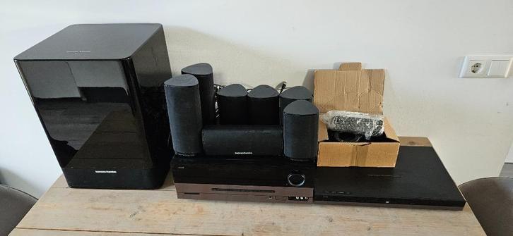 Harman Kardon home theater speaker system, Audio, Tv en Foto, Home Cinema-sets, Gebruikt, Dvd-speler, 5.1-systeem, 70 watt of meer