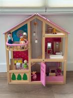 Poppenhuis incl meubels en poppen, Kinderen en Baby's, Ophalen, Gebruikt, Poppenhuis
