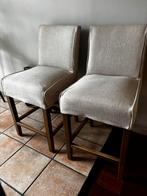 Riviera Maison barstoelen 2 stuks, Huis en Inrichting, Barkrukken, Ophalen, Gebruikt, 60 tot 90 cm, Hout
