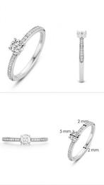 TI SENTO ring met zirkonia's / supermooi / maat 18, Sieraden, Tassen en Uiterlijk, Ringen, 18 tot 19, Ophalen of Verzenden, Zo goed als nieuw