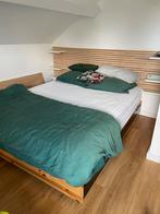 Ikea Mandal bed met lades en achterbord, 160x200cm, Huis en Inrichting, 160 cm, Gebruikt, Ophalen of Verzenden, Wit