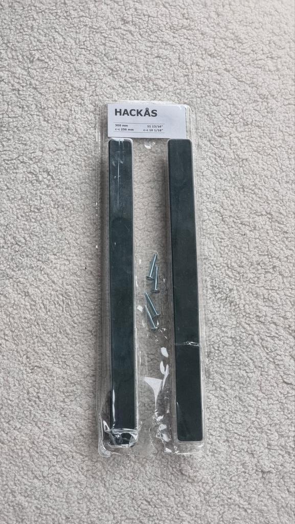 Ikea Hackås Handgrepen - Donkergroen - 300 mm, Huis en Inrichting, Kasten | Overige, Zo goed als nieuw, Ophalen of Verzenden