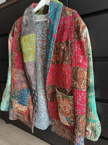 Gewatteerde bohemian jas xL-xxl oversized casual Ibiza gypsy beschikbaar voor biedingen