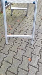 Solide Bordestrap / ladder 5 treden Sta hoogte 125 cm., Ophalen, Gebruikt, ., .