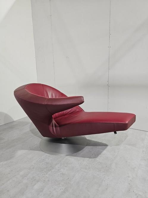 Designfauteuil Leolux Parabolica Leder, Huis en Inrichting, Fauteuils, Zo goed als nieuw, Leer, Ophalen of Verzenden