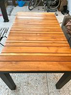 Tuin eettafel, Ophalen, Zo goed als nieuw, Rechthoekig, Hout