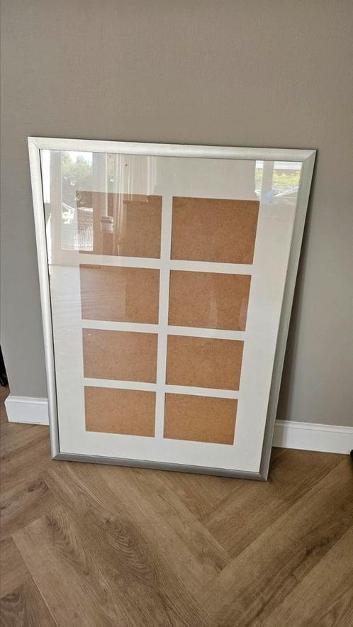 Aluminium lijst / Fotolijst met passe partout, Huis en Inrichting, Woonaccessoires | Lijsten, Gebruikt, 75 cm of meer, 75 tot 100 cm