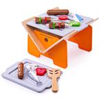 Bigjigs houten BBQ tafelmodel barbecue speelgoedbabecue, Kinderen en Baby's, Speelgoed | Houten speelgoed, Nieuw, Overige typen