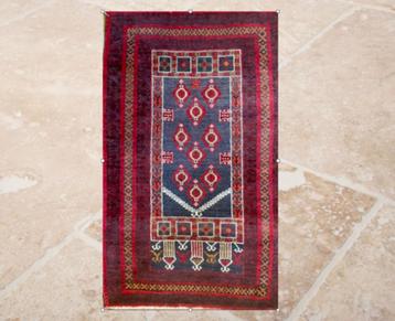 BELUTCH Afghaaans Bidkleed 146 cm x 87 cm Mooie diepe kleur beschikbaar voor biedingen