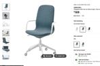 IKEA LÅNGFJÄLL bureaustoel – Gunnared blauw, Huis en Inrichting, Bureaustoelen, Ophalen, Gebruikt, Blauw, Bureaustoel