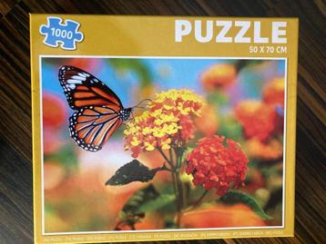 Vlinder Puzzle - 1000 stukjes beschikbaar voor biedingen