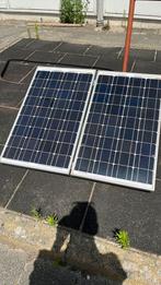 Setje kleine panelen 2x 60 wattpiek 12 volt, Ophalen, Gebruikt, Compleet systeem, 100 tot 200 wattpiek