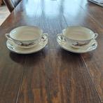 Brookshire Johnson Brothers 2 sets soepkom met schotel nieuw, Ophalen of Verzenden, Nieuw, Aardewerk, Wedgwood