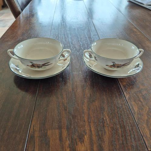 Brookshire Johnson Brothers 2 sets soepkom met schotel nieuw, Huis en Inrichting, Keuken | Servies, Nieuw, Wedgwood, Aardewerk