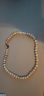 Elegante Zoetwater Parelketting, Sieraden, Tassen en Uiterlijk, Kettingen, Wit, Ophalen of Verzenden, Zo goed als nieuw, Steen of Mineraal