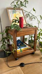 Vintage wooden side table, Ophalen, Minder dan 50 cm, Zo goed als nieuw, 25 tot 50 cm