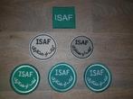 ISAF Afghanistan Embleem Emblemen Patch Patches Set, Verzamelen, Ophalen of Verzenden, Landmacht, Nederland, Embleem of Badge