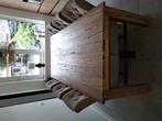 Eethoek met 6 stoelen, Huis en Inrichting, Tafels | Eettafels, Ophalen, Gebruikt, 50 tot 100 cm, Vijf personen of meer