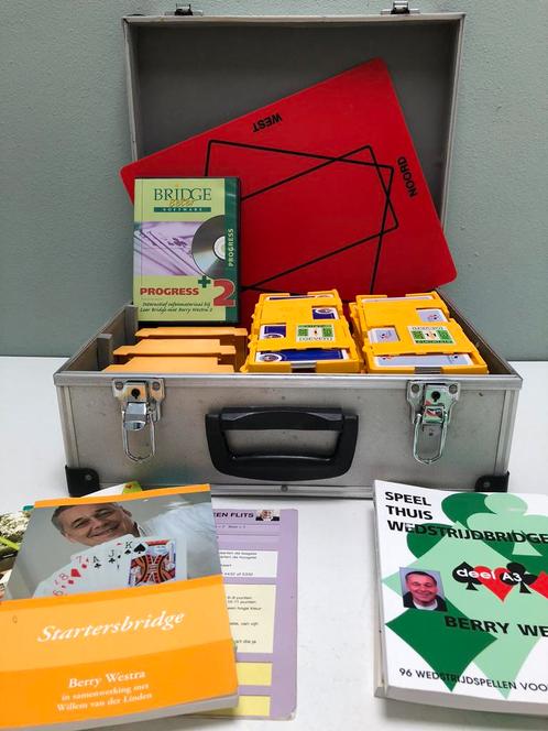 Bridge koffer met inhoud., Hobby en Vrije tijd, Gezelschapsspellen | Kaartspellen, Zo goed als nieuw, Ophalen of Verzenden