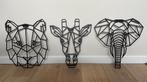 Metalen wanddecoratie - Jungle dieren, Ophalen of Verzenden, Zo goed als nieuw, Wanddecoratie