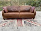 Mol & Geurts bruin leren bank !!!, Ophalen, Gebruikt, Mol & Geurts, 100 tot 125 cm