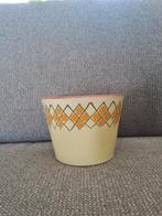 Vintage bloempot, Rond, Ophalen of Verzenden, Zo goed als nieuw, Minder dan 25 cm