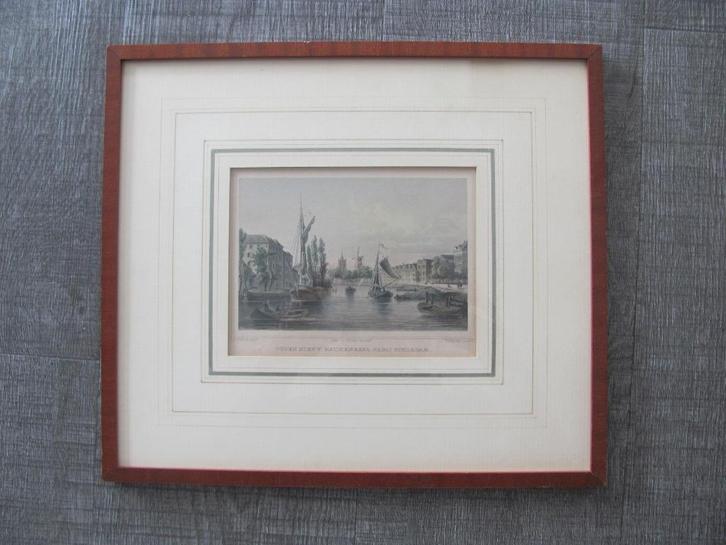 7 etsen - gravures - van Schiedam, Antiek en Kunst, Kunst | Etsen en Gravures, Ophalen of Verzenden