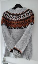 Handgebreide IJslandse wollen trui, Kleding | Dames, Truien en Vesten, Ophalen of Verzenden, Nieuw, Maat 38/40 (M), Grijs