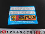 sticker kalender 1988 peer tegelhuis paesen bouwmaterialen, Verzamelen, Ophalen, Zo goed als nieuw