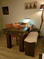 Kasteeltafel rustieke industriële tafel UNIEK, Huis en Inrichting, 50 tot 100 cm, 150 tot 200 cm, Rechthoekig, Zo goed als nieuw