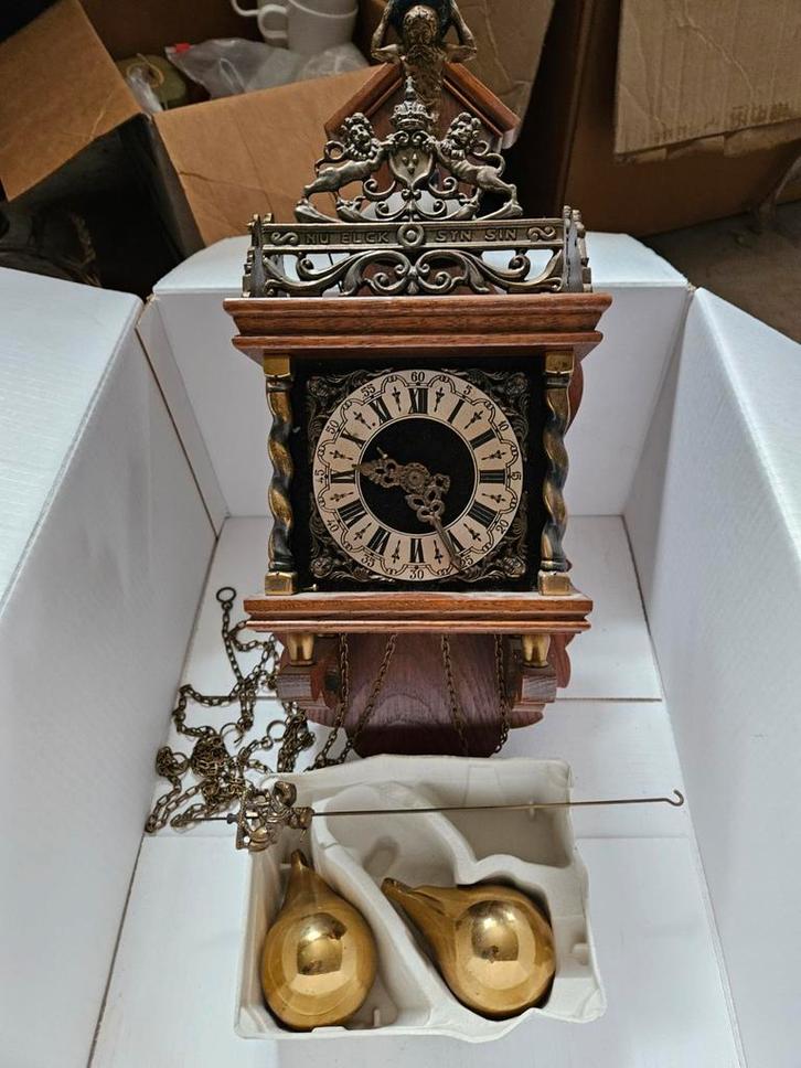 Antieke Friese Stoelklok, Antiek en Kunst, Antiek | Klokken, Ophalen of Verzenden