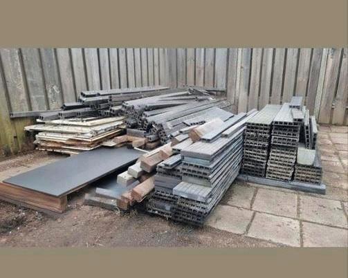 Antraciet Vlonderplanken - Diverse Lengtes, Tuin en Terras, Terrasdelen en Vlonders, Gebruikt, Composiet, Ophalen