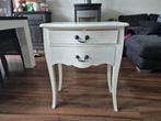 bijzettafeltje met 2 lades, Huis en Inrichting, Tafels | Bijzettafels, Ophalen of Verzenden, Gebruikt, Rechthoekig