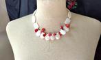 Ketting Bloedkoraal Facet Parelmoer Zuiverheid Wijsheid, Ophalen, Nieuw, Rood, Overige materialen