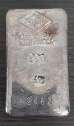 Oude gegoten baar van 500 gram zilver Degussa, Ophalen of Verzenden, Zilver