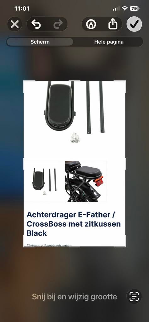 fatbike achterdrager / zitje achterop, Fietsen en Brommers, Ophalen of Verzenden, Nieuw