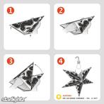Starlightz Kerstster Marrakesh zwart / wit - papier 60cm, Ophalen of Verzenden, Nieuw
