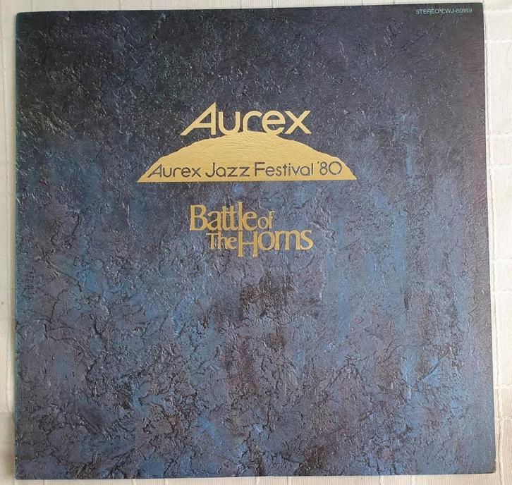 LP Aurex jazz festival '80 - Battle of the horns - EWJ 80189, Cd's en Dvd's, Vinyl | Jazz en Blues, Zo goed als nieuw, Jazz, 1960 tot 1980