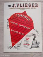 J. Vlieger Affiche - Prentenboeken en Kniprenten, Rechthoekig Staand, Ophalen of Verzenden, Zo goed als nieuw, A1 t/m A3