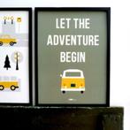 Kinderposter Poster Safari Adventure Olijfgroen ANNIdesign, Ophalen of Verzenden, Nieuw, Wanddecoratie