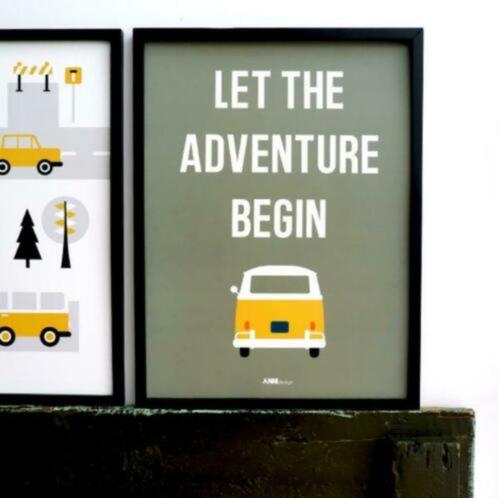 Kinderposter Poster Safari Adventure Olijfgroen ANNIdesign, Kinderen en Baby's, Kinderkamer | Inrichting en Decoratie, Nieuw, Wanddecoratie