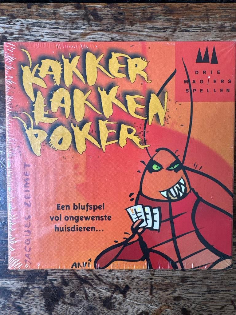 Kakkerlakken Poker - Leuk blufspel!, Hobby en Vrije tijd, Gezelschapsspellen | Kaartspellen, Drie of vier spelers, Ophalen of Verzenden
