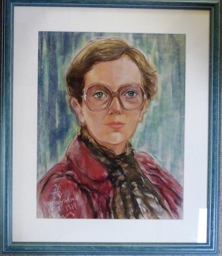 Milt Kobayashi [geb.1949] - Portret 1979 - Pastel - gelijst, Antiek en Kunst, Kunst | Schilderijen | Klassiek, Ophalen