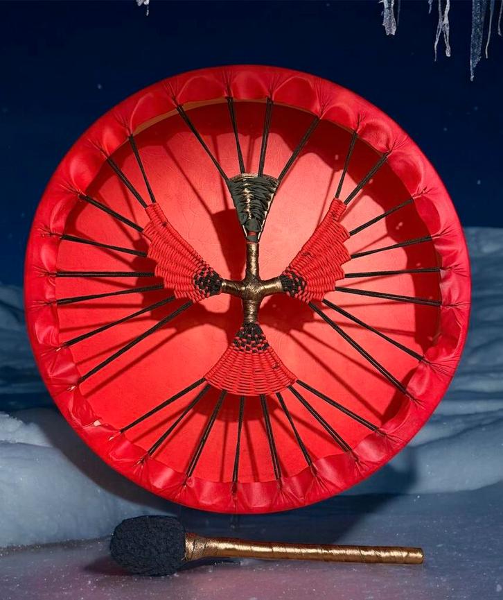 Sjamanendrum Nubische Geit 52 cm 1e Chakra, Muziek en Instrumenten, Percussie, Nieuw, Trommel, Verzenden