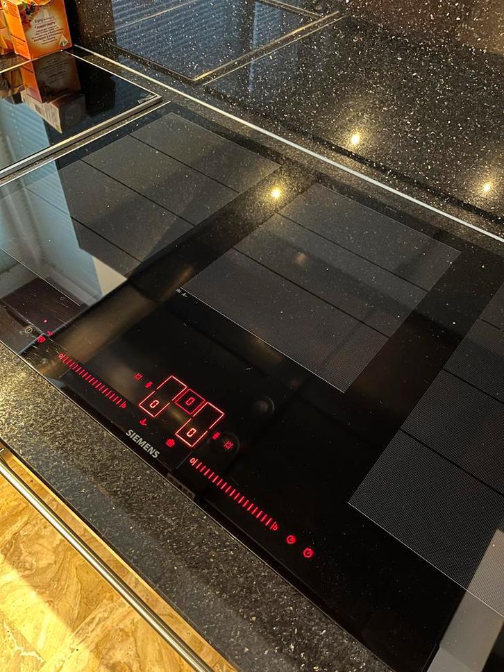 Siemens Inductie Kookplaat (90cm) + Elektrische Kookplaat, Witgoed en Apparatuur, Kookplaten, Zo goed als nieuw, Inbouw, Inductie