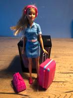Barbie met reis set travel, Gebruikt, Ophalen