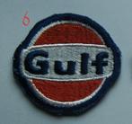 oude Gulf benzine olie vintage patch badge opnaai embleem, Ophalen of Verzenden, Nieuw, Auto's