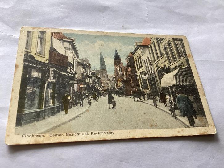 Oude ansichtkaart Eindhoven - Demer, Verzamelen, Ansichtkaarten | Buitenland, Gelopen, België en Luxemburg, 1920 tot 1940, Ophalen of Verzenden